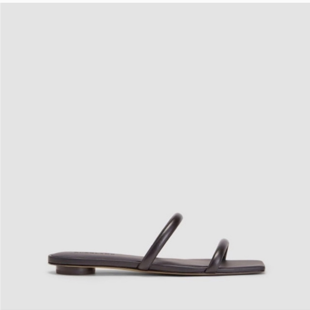 EVERLANE The Double Strap Leather Sandal Size 8.5 - Picture 2 of 11